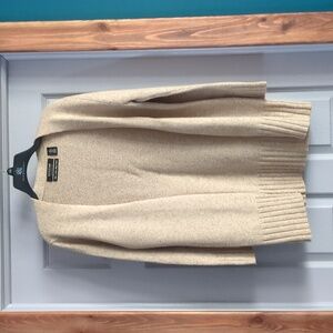 Parisian signature Fine Italian Merino Wool size medium women's open cardigan